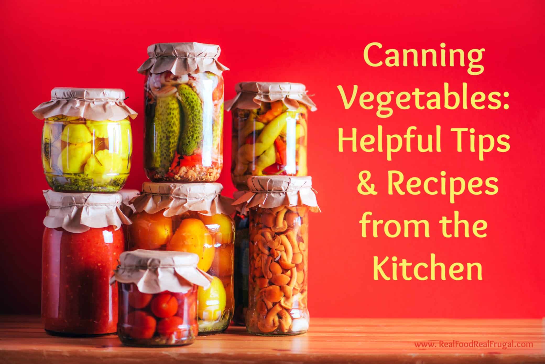 homemade canned vegetables